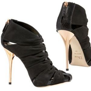 BNWT Dior Drape Snakeskin Heeled Bootie